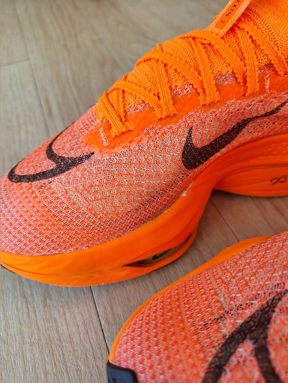 Nike Air Zoom Alphafly NEXT% 2 Women's Shoes Orange/Black AtomKnit US 9.5 - Picture 12 of 14